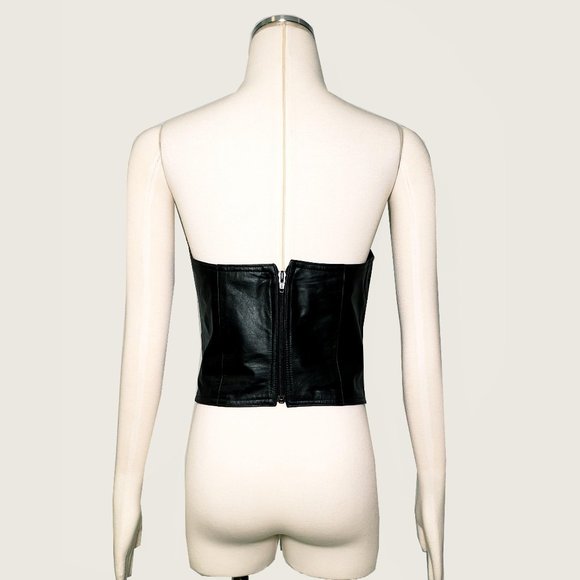 Ardens Pleather Jeweled Bustier - Picture 8 of 9
